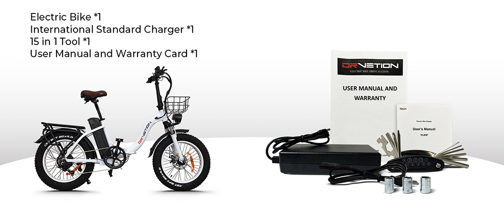 Elektrobicykel DRVETION CT20, 750W motor, maximálna rýchlosť 45 km/h, 48V 20Ah batéria Samsung, 20&times;4.0