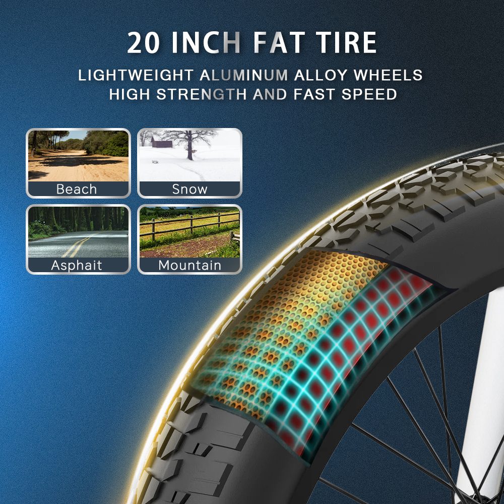 Elektrobicykel DRVETION CT20, 750W motor, maximálna rýchlosť 45 km/h, 48V 20Ah batéria Samsung, 20&times;4.0