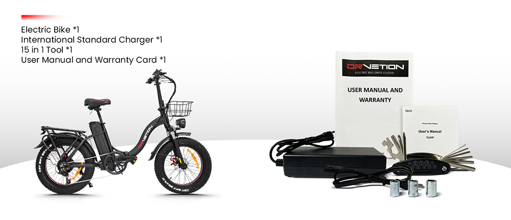 DRVETION CT20 Pro skladací elektrobicykel, 750W motor, 48V 20Ah batéria Samsung, 25 km/h (odomknutý), dojazd 80 km, 20×4.0" CST Fat Tires, dvojité hydraulické kotúčové brzdy, 7 rýchlostí, max. zaťaženie 150 kg - čierny