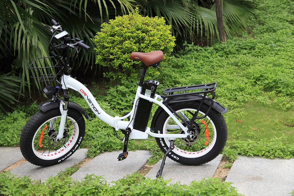 DRVETION CT20 Pro skladací elektrický bicykel, 750W motor, 48V 20Ah batéria Samsung, 25 km/h (odomknutý), dojazd 80 km, 20×4.0" CST Fat Tires, Dual Hydraulic Disc Brakes, 7-Speed, 150kg Max Load - White