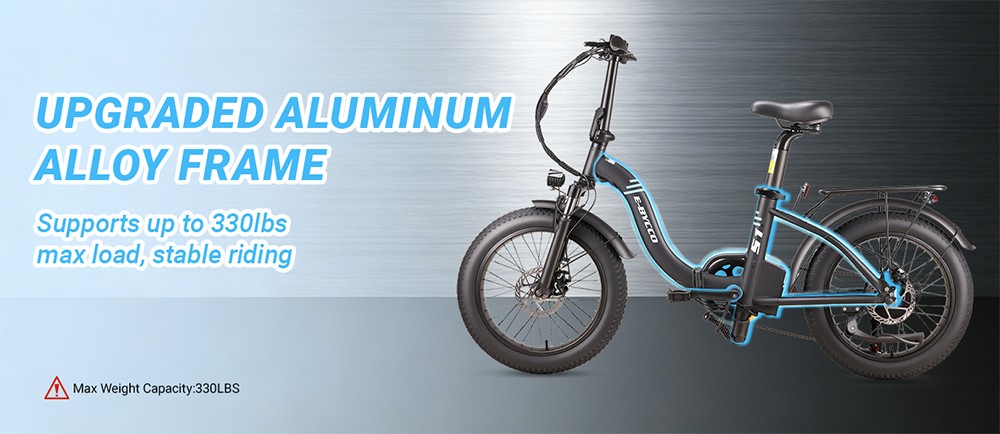 E·Bycco S1 Electric Bike, 250W Brushless (500W Peak) Motor, 36V 10,4Ah vymeniteľná batéria, 25km/h maximálna rýchlosť, 30-50km dojazd, 20"×3.0" Fat Tires, Shimano 7-Speed, Dual Disc Brakes, Foldable Frame, 150kg Max Load
