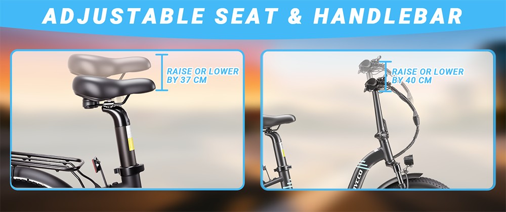 E·Bycco S1 Electric Bike, 250W Brushless (500W Peak) Motor, 36V 10.4Ah Removable Battery, 25km/h Top Speed, 30-50km Range, 20"×3.0" Fat Tires, Shimano 7-Speed, Dual Disc Brakes, Foldable Frame, 150kg Max Load