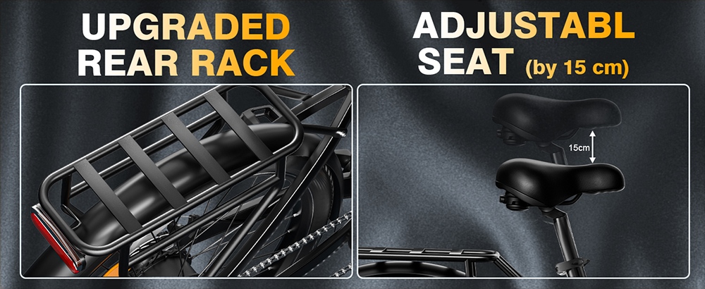 E·Bycco V1 Electric Bike, 250W Motor (500W Peak), 36V 15.6Ah vymeniteľná batéria, max. rýchlosť 25 km/h, dojazd až 90 km, 28' dochádzkový elektrobicykel, 7-rýchlostný SHIMANO, uzamykateľné odpruženie, dvojkotúčové brzdy - čierny