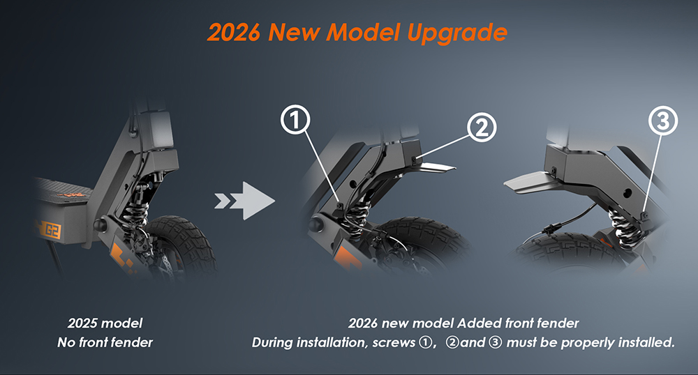 KuKirin G2 Electric Scooter, 500W Motor, 48V 15.6Ah batéria, max. rýchlosť 25 km/h, dojazd 65 km, 10-palcové bezdušové pneumatiky, dvojkotúčové brzdy, stúpanie 20&deg;, vodotesnosť IPX4, max. zaťaženie 120 kg