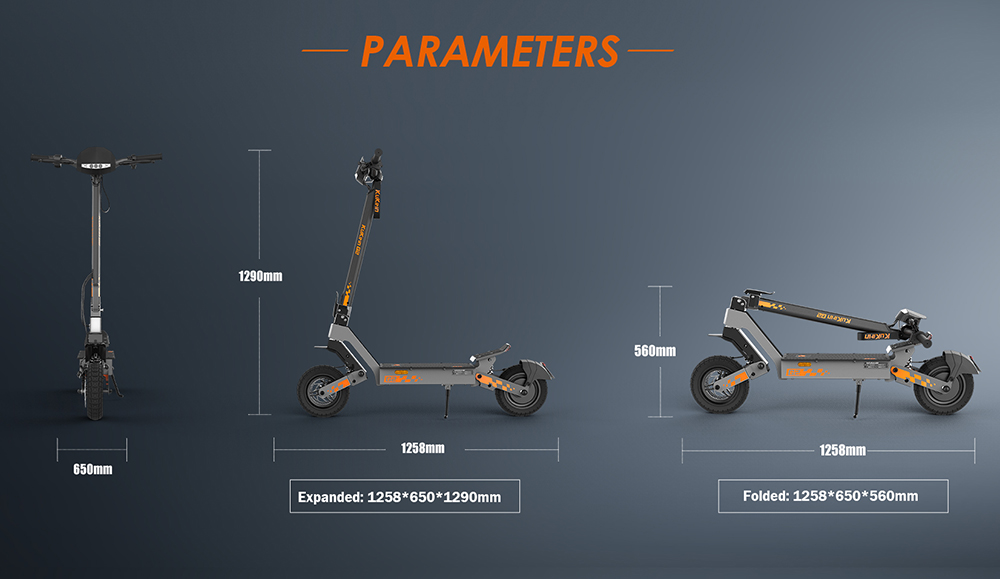 KuKirin G2 Electric Scooter, 500W Motor, 48V 15.6Ah batéria, max. rýchlosť 25 km/h, dojazd 65 km, 10-palcové bezdušové pneumatiky, dvojkotúčové brzdy, stúpanie 20&deg;, vodotesnosť IPX4, max. zaťaženie 120 kg