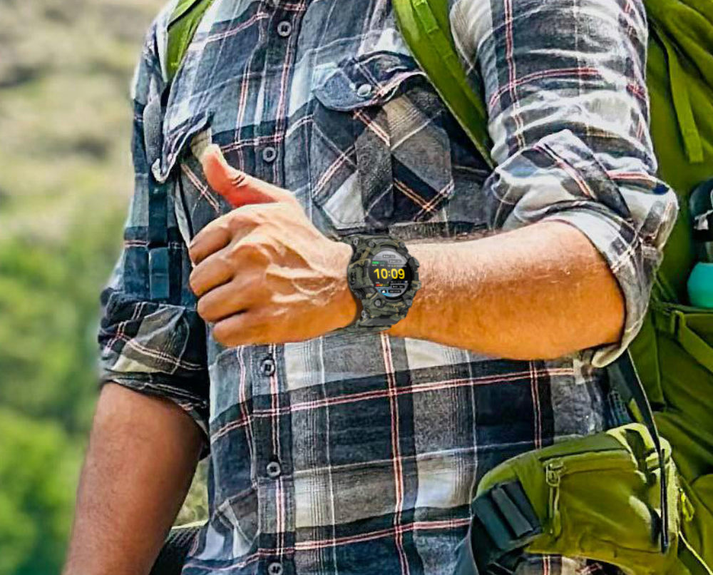 LOKMAT ATTACK GT Smart Watch, 1.32-inch HD Full-Touch Display 360&times;360, IP68 Waterproof Rugged Outdoor Design, 100+ Sports Modes, Bluetooth Calling, Heart Rate & Sleep Monitoring, 15-Day Battery Life -  Black