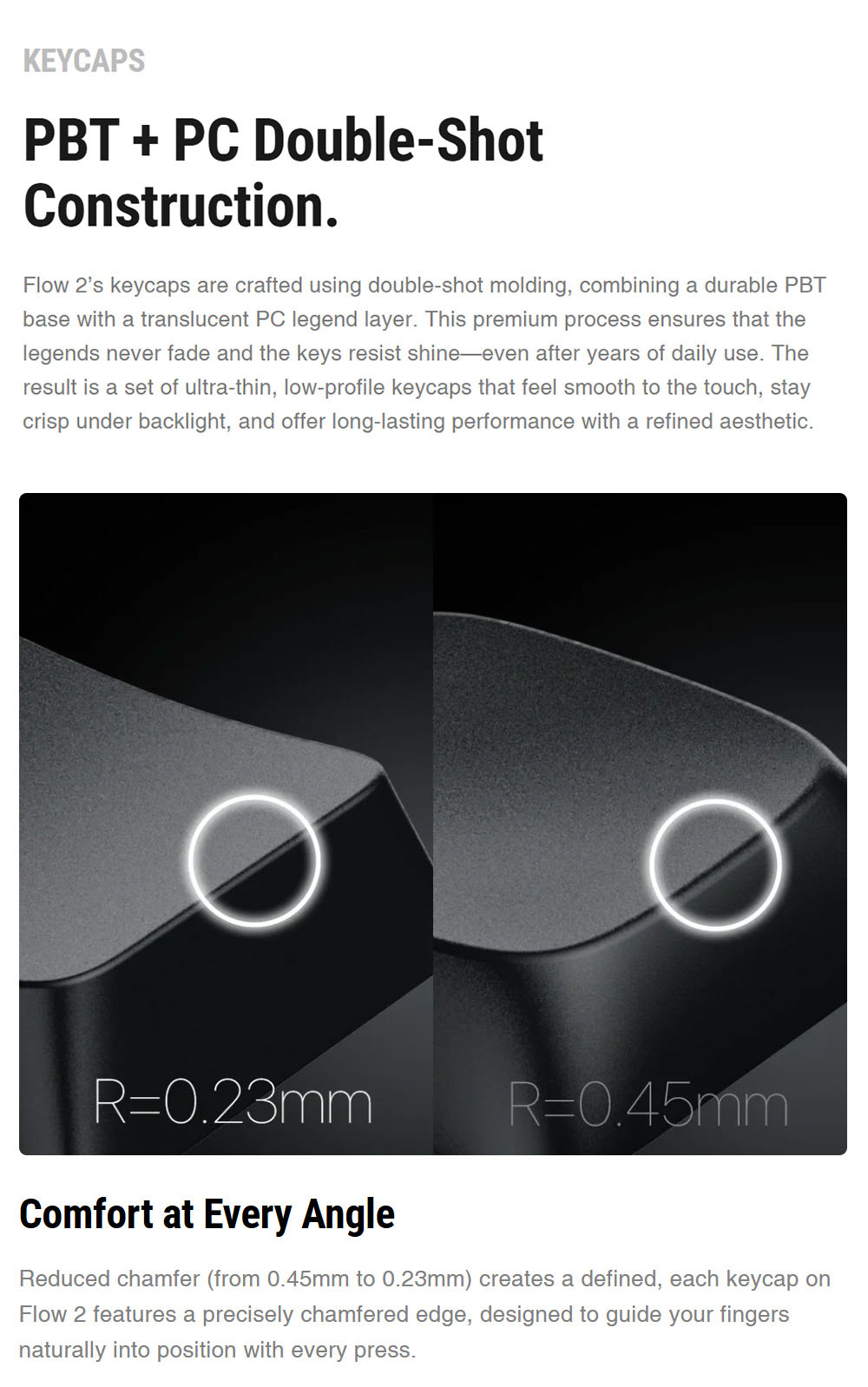 Lofree Flow 2 100 Tri-Mode Wireless Low Profile Mechanical Keyboard, 100-Key Gasket Mount, PBT + PC Double-Shot Keycaps, Lofree x Kailh Void Silence Linear Switch