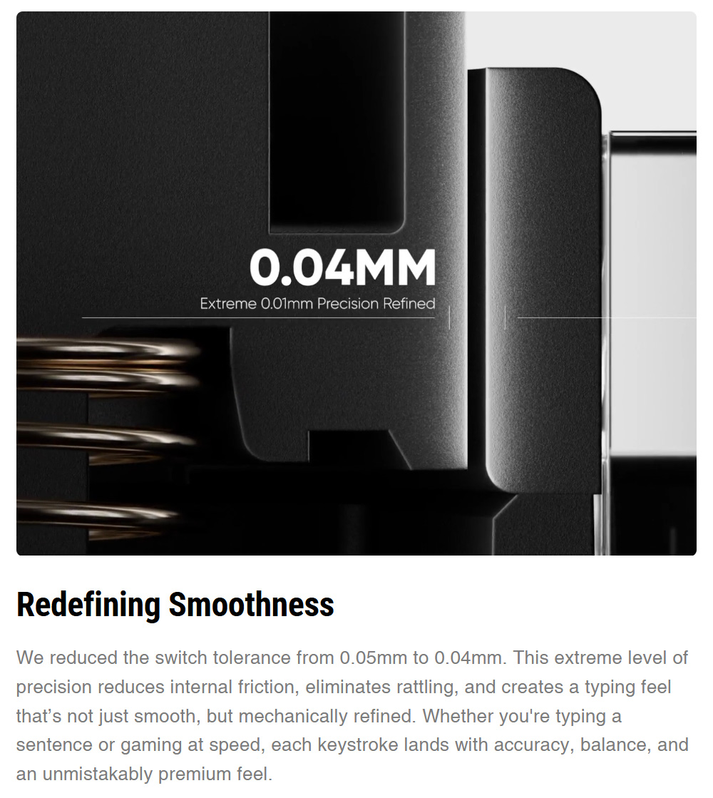 Lofree Flow 2 100 Tri-Mode Wireless Low Profile Mechanical Keyboard, 100-Key Gasket Mount, PBT + PC Double-Shot Keycaps, Lofree x Kailh Void Silence Linear Switch