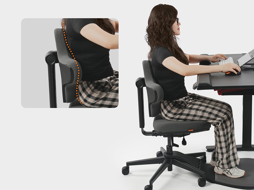 NEWTRAL MT-M Standing-Mate Ergonomická stojaca stolička, adaptívne sedenie 5 v 1, 167&deg; sklápacie operadlo, nastaviteľná výška sedadla 46-57 cm, hĺbka sedadla 38-44 cm, dizajn bez podrúčok, plne nastaviteľná ergonómia, nosnosť 150 kg - tmavosivá