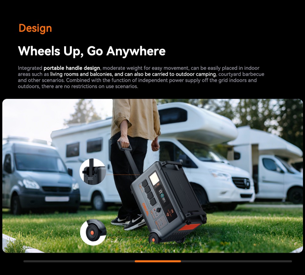 Oscal PowerMax 3600SE Portable Power Station, 3600Wh LiFePO4 Battery, 3600W Pure Sine Wave Output, 4500W Surge, 6 LED Light Modes, USB-C 100W, App Control, Fast Recharge, Solar Generator for Home Backup, RV, Camping - EU Plug