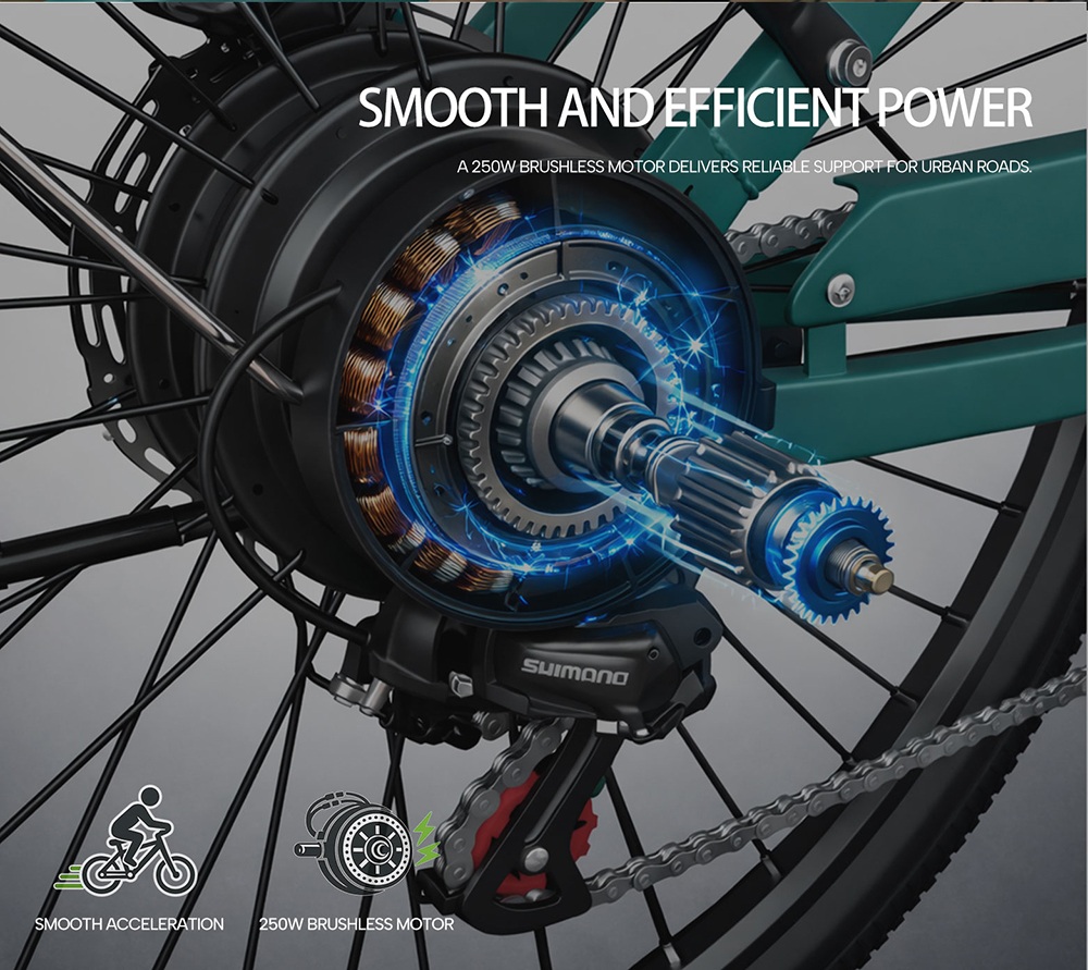 PIXAR C1 PRO Electric Commuter Bike, 250W bezkefový motor, 36V 18Ah batéria, dojazd 80&ndash;100km, max. rýchlosť 25km/h, Shimano 7 rýchlostí, hydraulické kotúčové brzdy, stupňovitý rám, predné odpruženie, LCD displej, mestský elektrobicykel s košíkom - čierny