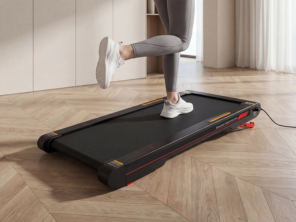Sperax P2Max Walking Vibration Pad, 2.5HP Quiet Motor, 10-Level Incline, 0.3-6 km/h Speed, 160kg Max Load, LED Display, Remote Control, Under Desk Treadmill for Home & Office