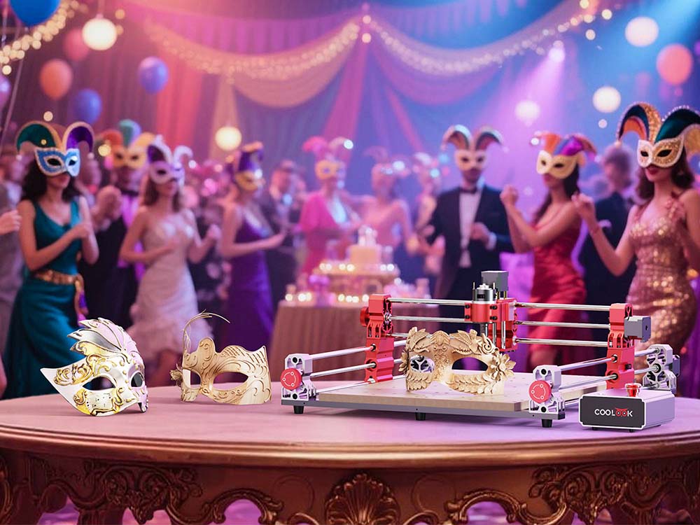 TWO TREES COOLOOK CNC400 CNC Milling & Laser 2-in-1 Machine, 400&times;400&times;50mm Working Area, 8000RPM Spindle, 500mm/min Engraving Speed, 0.05mm Accuracy, XYZ Axis Structure, GRBL Open-Source Control System for MDF, Solid Wood & Carbon Fiber