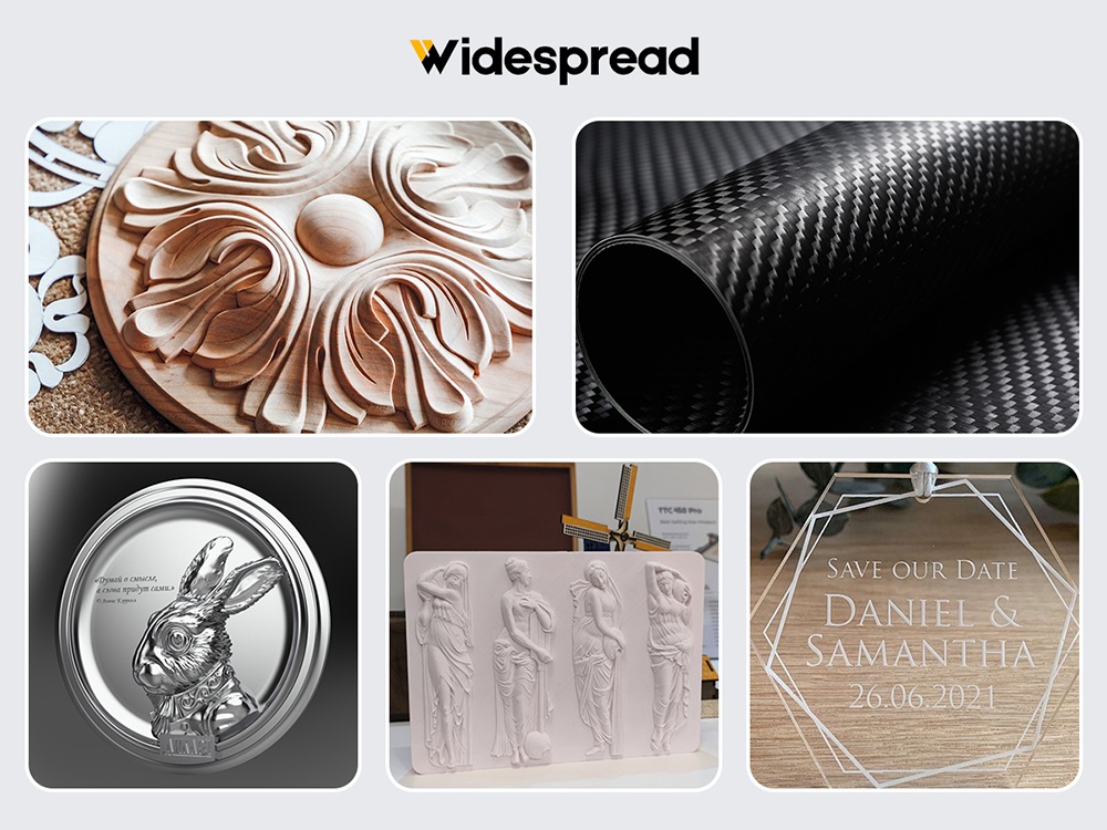 TWO TREES COOLOOK CNC400 CNC Milling & Laser 2-in-1 Machine, 400&times;400&times;50mm Working Area, 8000RPM Spindle, 500mm/min Engraving Speed, 0.05mm Accuracy, XYZ Axis Structure, GRBL Open-Source Control System for MDF, Solid Wood & Carbon Fiber