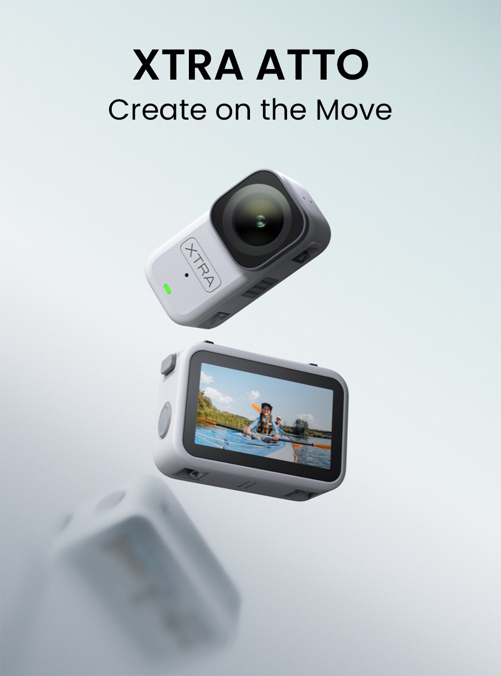 Xtra Atto Wearable POV Action Camera, 4K/60fps, 1/1.3