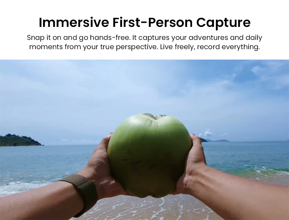 Xtra Atto Wearable POV Action Camera, 4K/60fps, 1/1.3