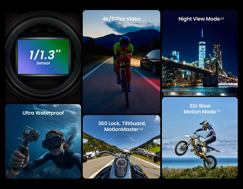 Xtra Edge Pro Action Camera, 1/1.3