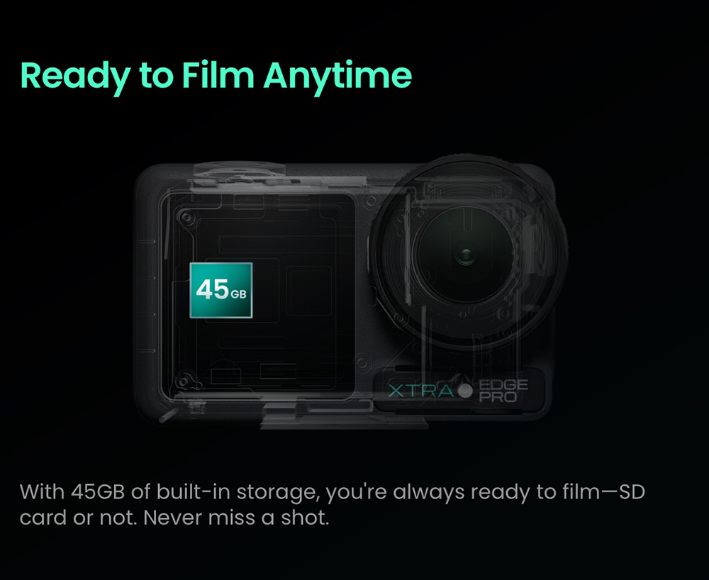 Xtra Edge Pro Action Camera, 1/1.3