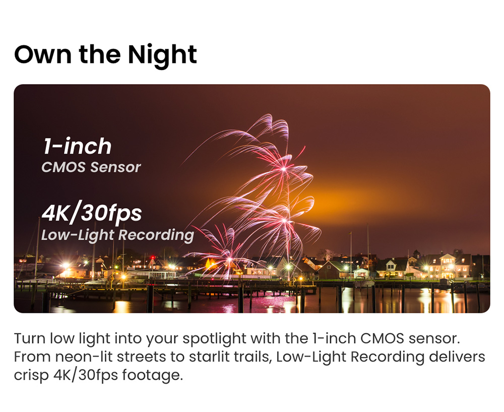 Xtra Muse Pocket Gimbal Camera, 1-inch CMOS Sensor, 3-Axis Mechanical Stabilization, 4K 60FPS Ultra HD Vlogging Camera, AI Subject Tracking, 230&deg; Pan Gimbal, 2-inch Touch Screen, Vertical Video Mode, 161Min Battery, Pocket Creator Camera