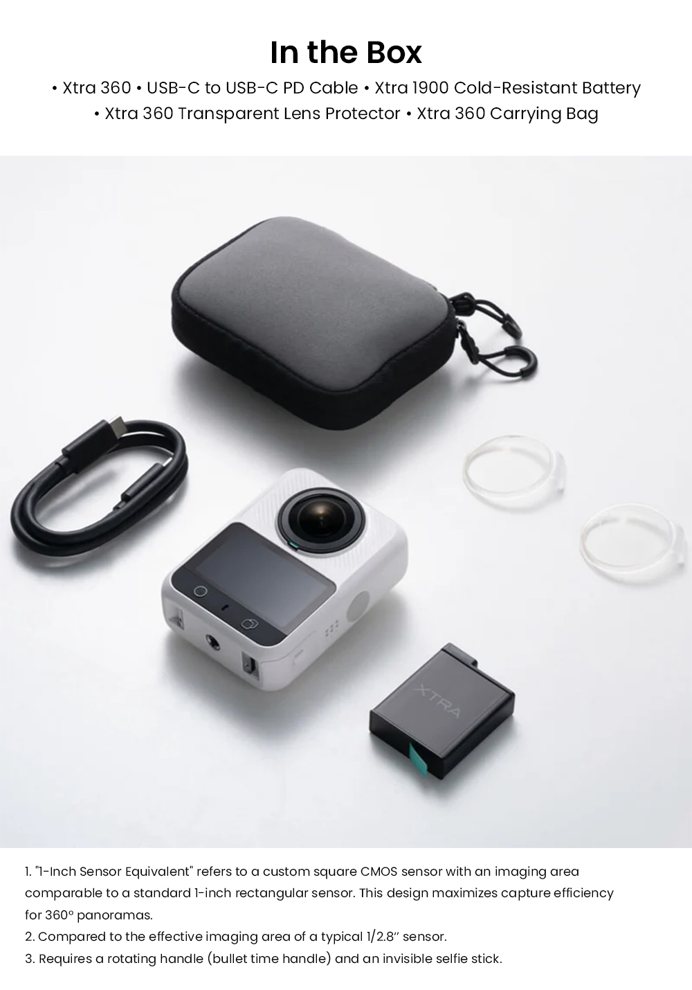 Xtra Sphra360 Action Camera, 1/1.1