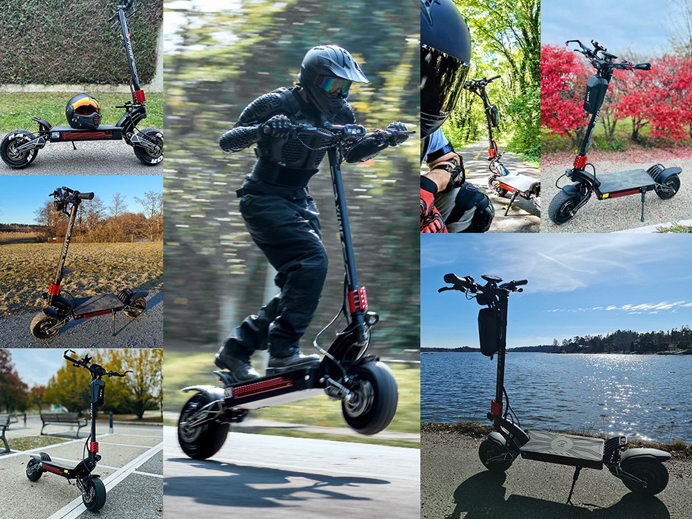 YUME Raptor Electric Scooter, 6000W Dual Motor, 60V 30Ah Battery, 80km/h Speed, 96km Range, 11