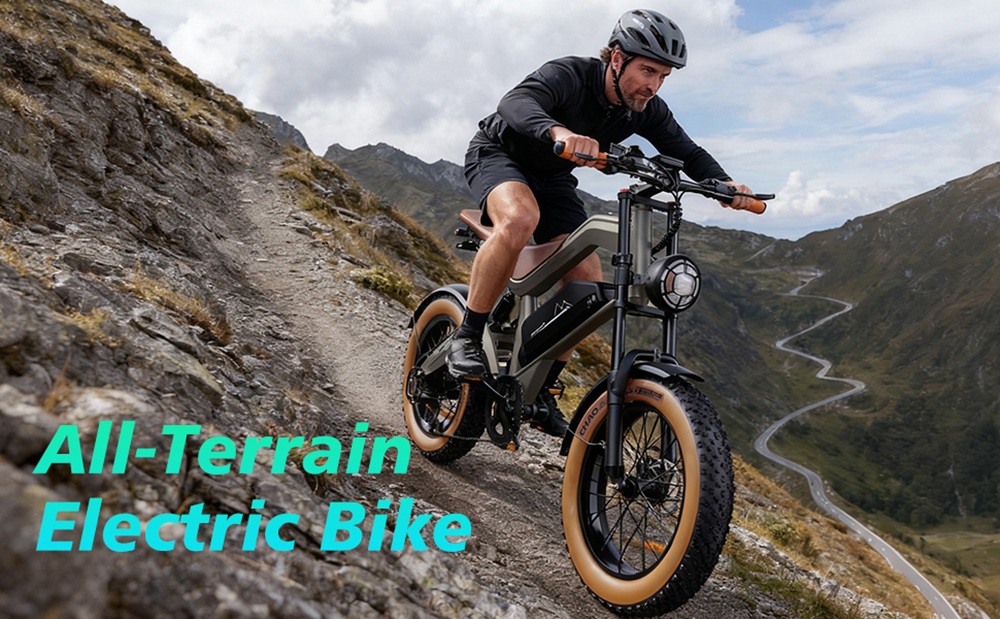 Elektrobicykel ZONVEER M20, 1000W (1500W špičkový) motor, 48V 18.2Ah batéria, max. rýchlosť 55km/h, dojazd 60km PAS, 20