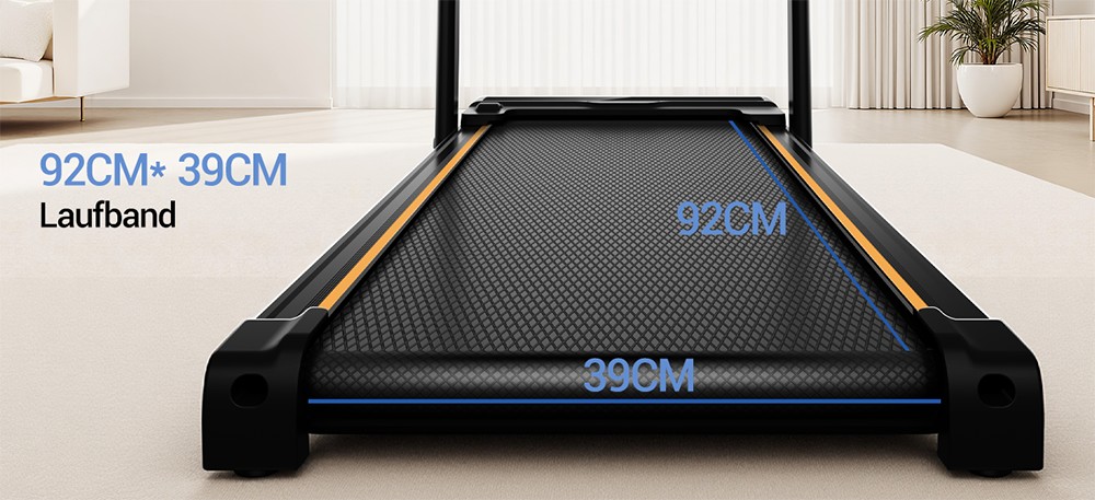 ROBORE X5F Klappbares Laufband mit 16% Steigung, 3,0-PS-Leisemotor, 10km/h Höchstgeschwindigkeit, 136kg Traglast, 3-Steigungsstufen, LED-Display & Fernbedienung