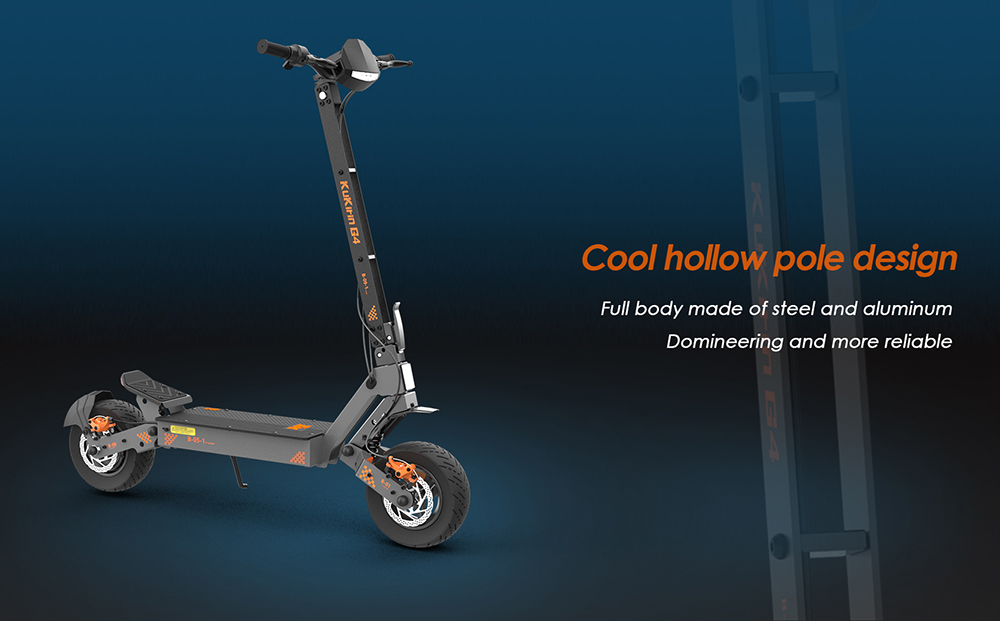 KuKirin G4 Elektromos Roller, 2000 W-os Motor, 60 V 20 Ah Akkumulátor, 11 colos Gumiabroncsok, 70 km/h Max. Sebesség, 75 km Hatótávolság, Első és Hátsó Tárcsafékek, Négykaros Lengéscsillapító