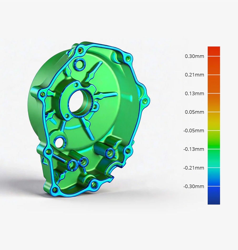 3DMakerpro Fox 3D-Scanner, KI-gest&uuml;tzte visuelle Verfolgung, 0,07 mm Genauigkeit, 0,10 mm Aufl&ouml;sung, NIR-Lichtquelle, markerfreies Scannen, 10 Bilder pro Sekunde, kompatibel mit Windows/macOS/Android/iOS