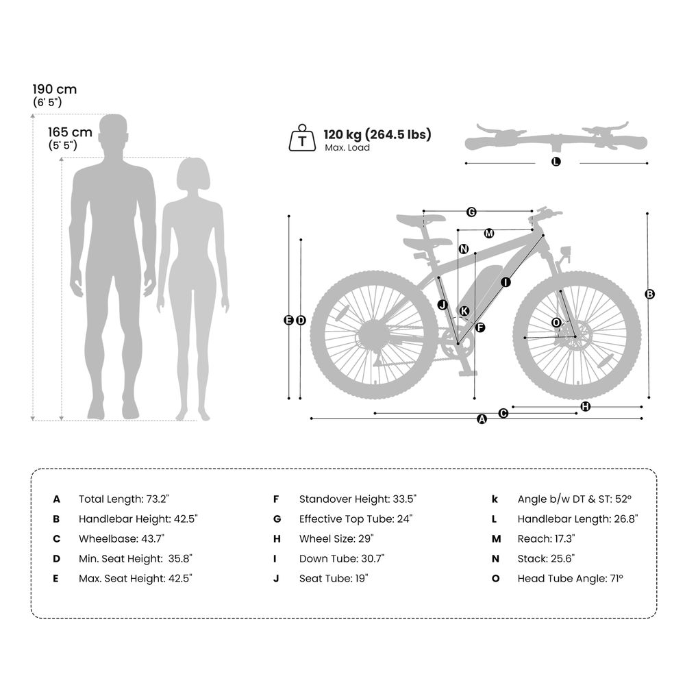 Touroll U2 Pro Elektrofahrrad, 750W Spitzenmotor, 48V 15Ah Akku, 25 km/h H&ouml;chstgeschwindigkeit, 150 km Reichweite, hydraulische Scheibenbremsen, 29"&times;2,35" Reifen, 80 mm Vorderradfederung, Shimano 8-Gang-Schaltung, LED-Display, Front- und R&uuml;cklichter