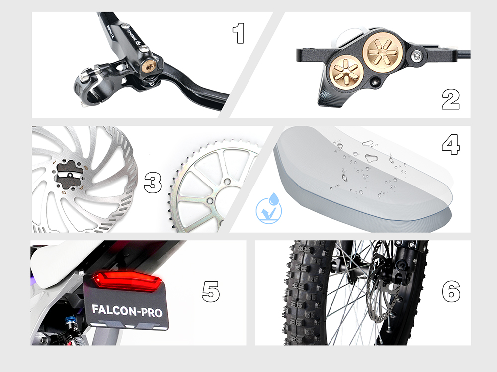 79BIKE Falcon Pro Electric Motorcycle, 10kW špičkový výkon, max. rýchlosť 90km/h, 72V 35Ah odnímateľná batéria, dojazd 120km, NFC odomykanie, hydraulické kotúčové brzdy, nastaviteľné odpruženie, výkon do každého terénu - čierna & fialová