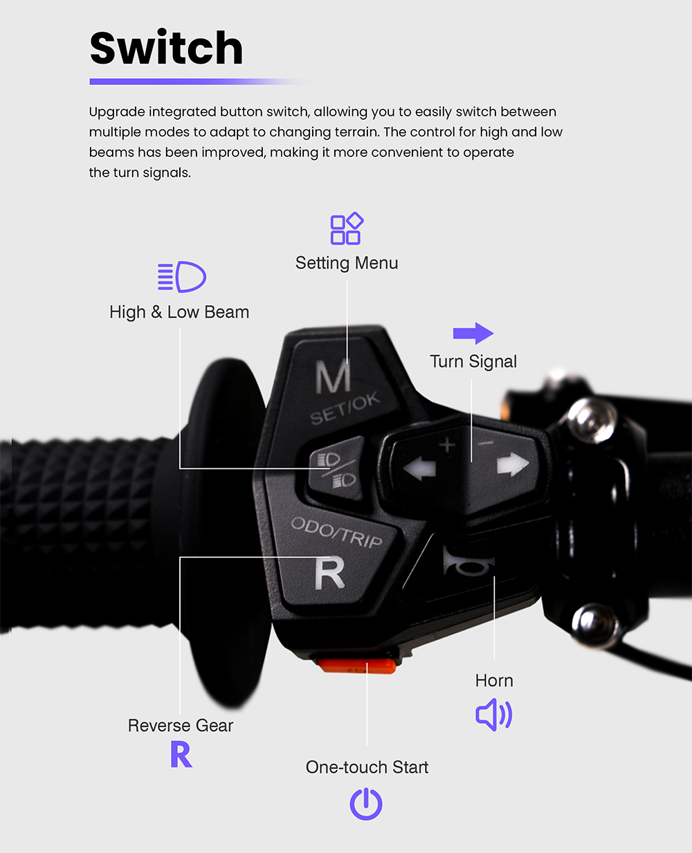 Moto &eacute;lectrique 79BIKE Falcon Pro, puissance de cr&ecirc;te de 10 kW, vitesse maximale de 90 km/h, batterie amovible 72 V 35 Ah, autonomie de 120 km, d&eacute;verrouillage NFC, freins &agrave; disque hydrauliques, suspension r&eacute;glable, performances tout-terrain - Noir et rouge