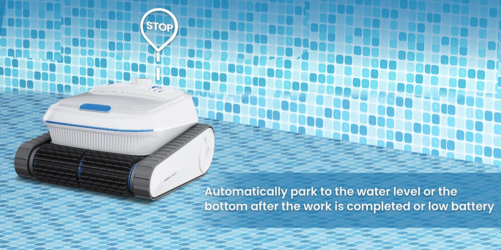 AIRROBO CP402 Cordless Robotic Pool Cleaner, Smart Path Planning, 4 Motors & Dual Roller Brushes, 10400mAh Battery, 2H Runtime, 10× Cleaning Efficiency, Floor/Wall/Waterline Cleaning, 90° Wall Climbing, 4L Top-Load Filter, IP68