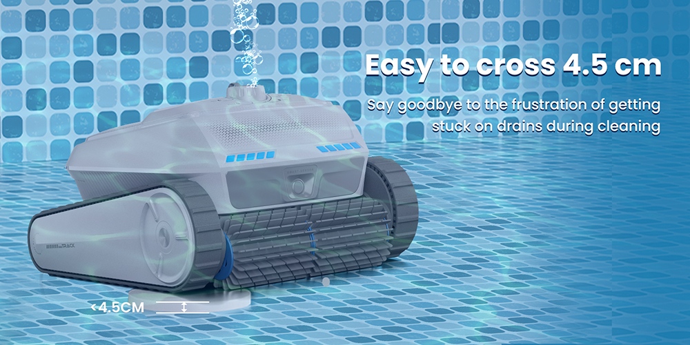 AIRROBO CP402 Cordless Robotic Pool Cleaner, Smart Path Planning, 4 Motors & Dual Roller Brushes, 10400mAh Battery, 2H Runtime, 10× Cleaning Efficiency, Floor/Wall/Waterline Cleaning, 90° Wall Climbing, 4L Top-Load Filter, IP68