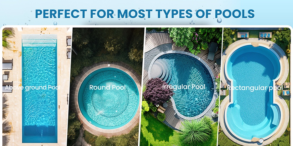 AIRROBO CP402 Cordless Robotic Pool Cleaner, Smart Path Planning, 4 Motors & Dual Roller Brushes, 10400mAh Battery, 2H Runtime, 10× Cleaning Efficiency, Floor/Wall/Waterline Cleaning, 90° Wall Climbing, 4L Top-Load Filter, IP68