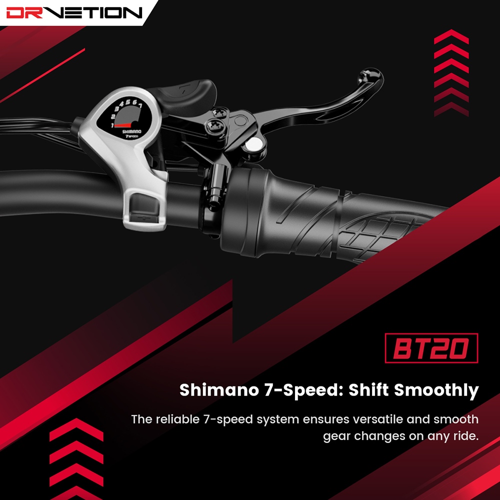 DRVETION BT20 1000W Faltbares Elektrofahrrad, 20
