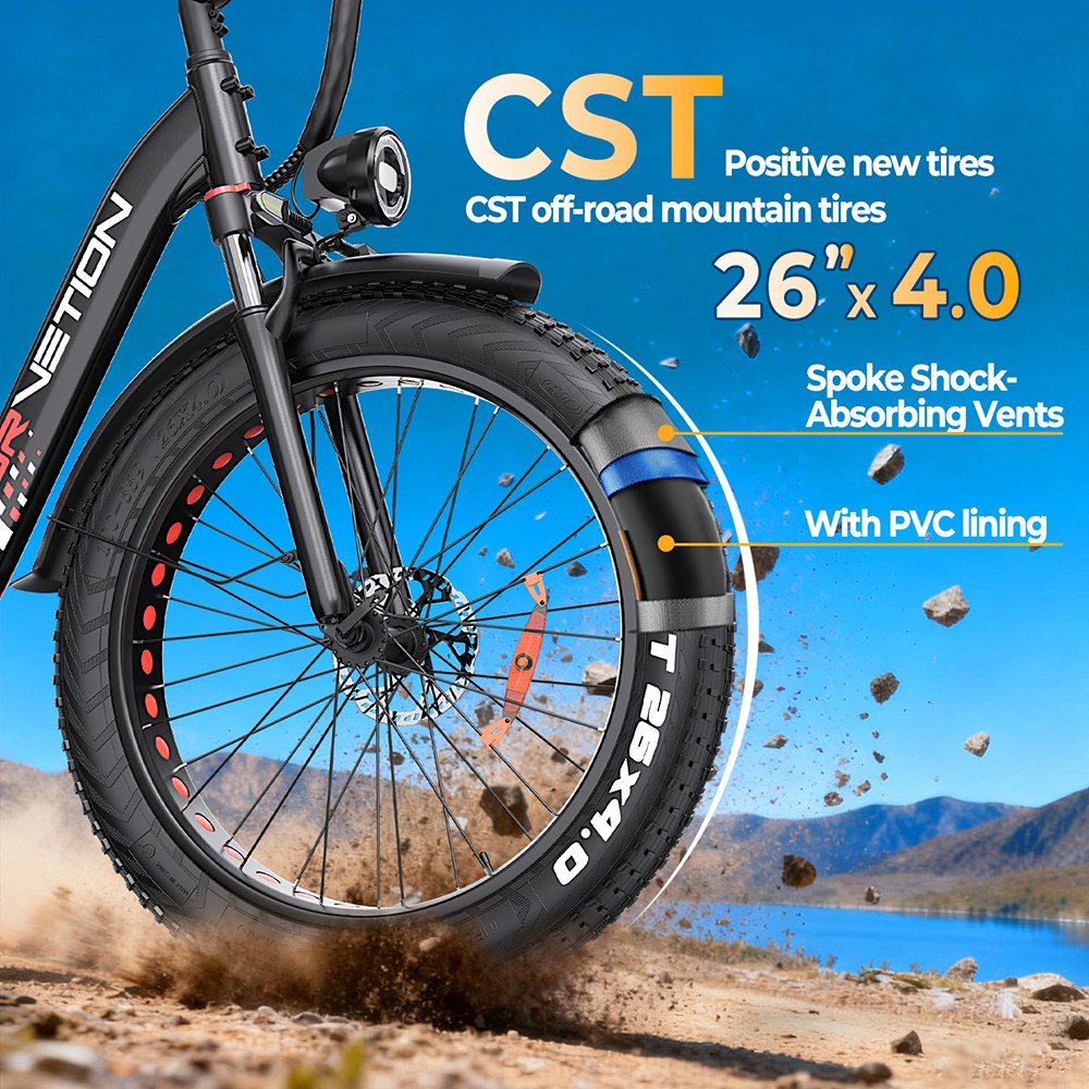 DRVETION CTR26 1000W Elektrofahrrad, 26