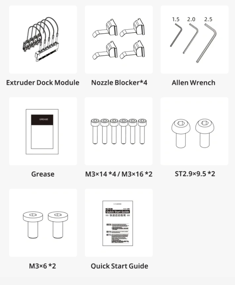 Flashforge Creator 5 3D-Drucker, 4 unabh&auml;ngige Druckk&ouml;pfe, 256 &times; 256 &times; 256 mm Bauraum, 600 mm/s Verfahrgeschwindigkeit, automatische Nivellierung, 320 &deg;C D&uuml;se, Mehrfarben- und Mehrmaterialdruck, WLAN-Fern&uuml;berwachung, flexible PEI-Druckplatte