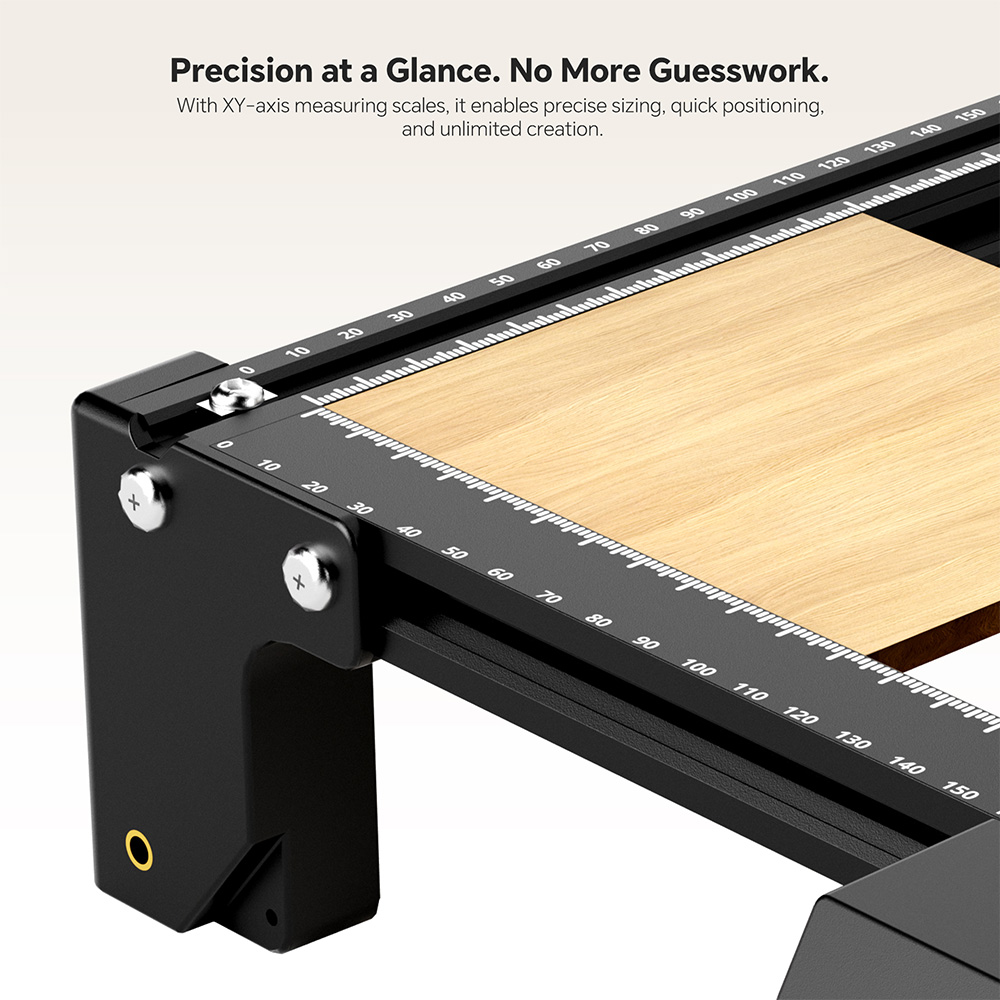 Mecpow X3S 12W Laser Engraver, 10000mm/min High Speed, 0.01mm Precision, 360×360mm Working Area, Expandable to 360×730mm, WiFi & USB-C Connectivity, LightBurn Compatible, Tilt Protection System