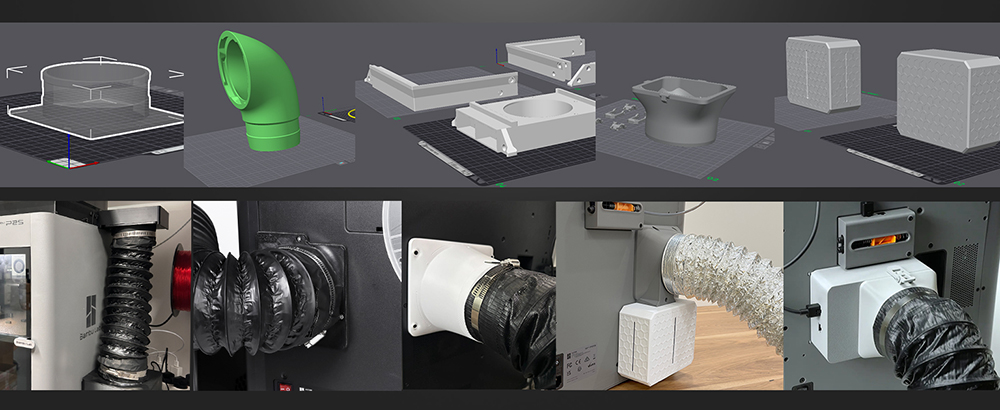 Mintion V1 3D Printer Filtration System, 3-Layer HEPA H13 Filter with Activated Carbon, 60 m&sup3;/h Airflow, 6000RPM Centrifugal Fan, ABS Housing, for FDM 3D Printers