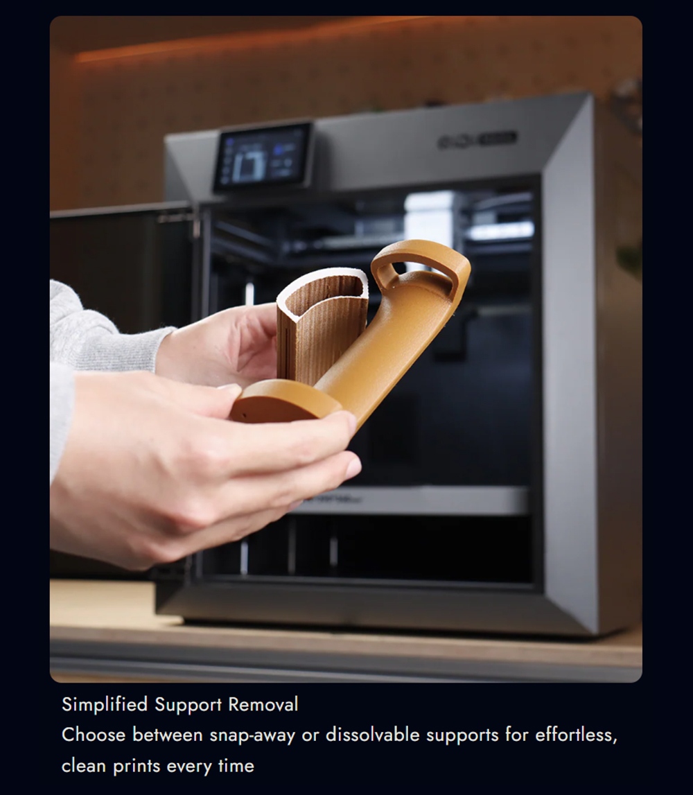 QIDI Max4 3D nyomtat&oacute;, CoreXY rendszer, 800 mm/s sebess&eacute;g, 370 ℃ magas hőm&eacute;rs&eacute;klet, 65 ℃ fűt&ouml;tt kamra, 390 &times; 390 &times; 340 mm &eacute;p&iacute;t&eacute;si t&eacute;rfogat, AI kamera, automatikus szintez&eacute;s, PLA/ABS/ASA/PA/PC/TPU/sz&eacute;nsz&aacute;las kompatibilis - EU csatlakoz&oacute;
