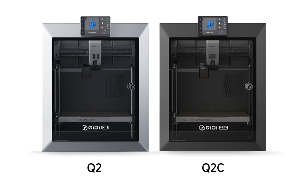 QIDI Q2 Combo 3D Printer, 600mm/s High-Speed Printing, CoreXY, 4-Color Multi-Material Printing, 370°C Hotend, 65°C Heated Chamber, Automatic Leveling, AI Camera Monitoring, Auto Filament Reload, 270×270×256mm Build Volume