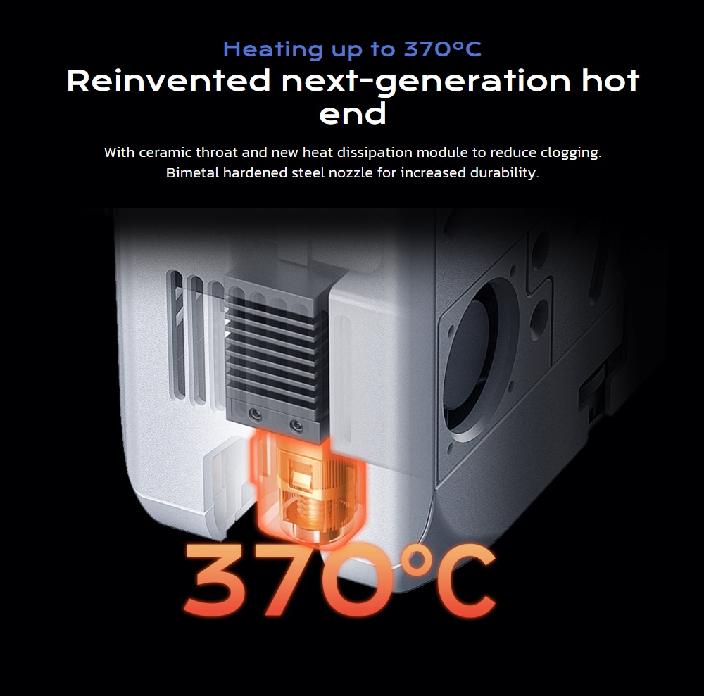 QIDI Q2 Combo 3D Printer, 600mm/s High-Speed Printing, CoreXY, 4-Color Multi-Material Printing, 370°C Hotend, 65°C Heated Chamber, Automatic Leveling, AI Camera Monitoring, Auto Filament Reload, 270×270×256mm Build Volume
