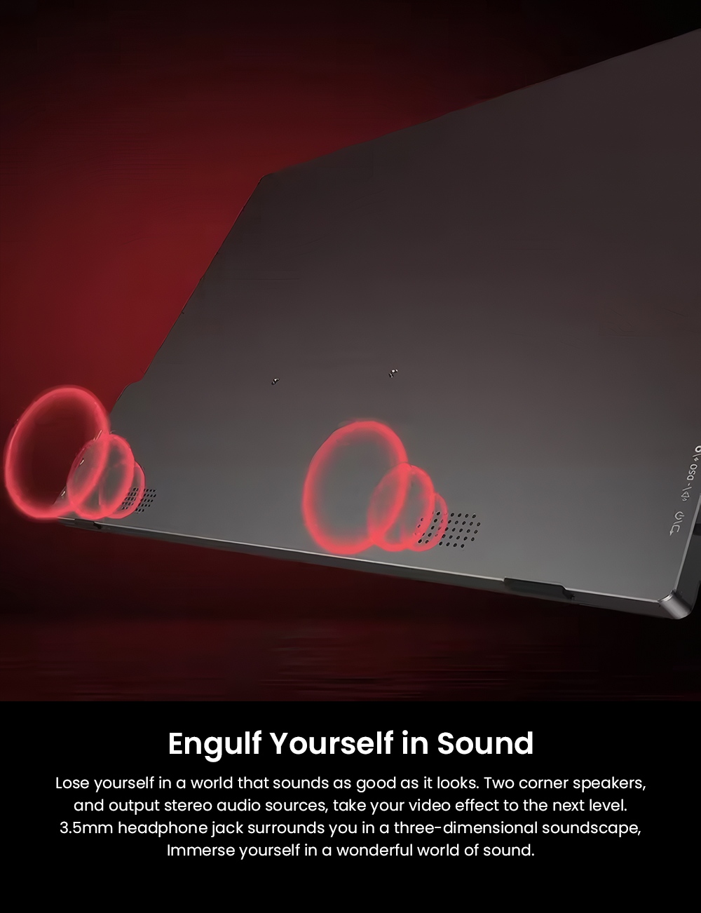 UPERFECT UGame C2 Gaming Monitor, 16 Inch 2560×1600 2K IPS Screen, 120Hz Refresh Rate, 9ms Response Time, HDR, 100% sRGB, 178° Wide Viewing Angle, Built-in Speakers, USB-C & Mini HDMI, 75×75mm VESA Mount