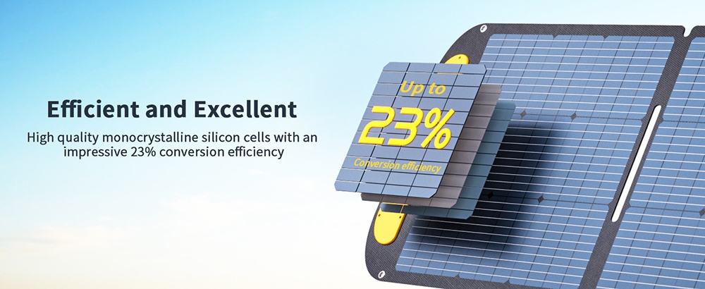 VTOMAN VS200 PRO 200W Faltbares Solarpanel, 23% hocheffiziente monokristalline Zellen, IP67 wasserdichte ETFE-Oberfl&auml;che, verstellbarer St&auml;nder, MC4-Anschluss f&uuml;r tragbare Powerstations