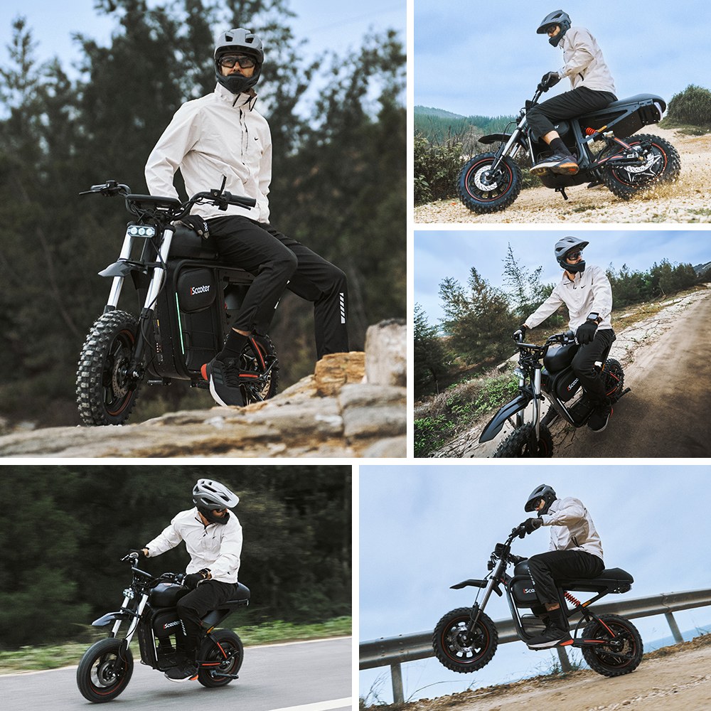 iScooter DX5Max Elektroroller, 2000-W-Motorleistung, 70 km/h H&ouml;chstgeschwindigkeit, 52-V-20-Ah-Akku (herausnehmbar), 100 km Reichweite, NFC-Entsperrung, hydraulische Scheibenbremsen, Vollfederung, wasserdicht (IPX4), 17-Zoll-Schlauchlosreifen, max. Zuladung 150 kg