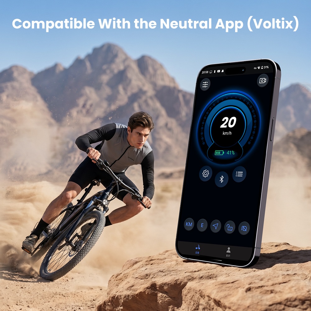 EB3S Vélo Électrique, Moteur 350W, Batterie 36V 15Ah, Vitesse Max. 35km/h, Autonomie 90km, Pneus Tout-Terrain 26"×1,95", Freins à Disque Avant/Arrière, Fourche Suspendue, Charge Max. 150kg
