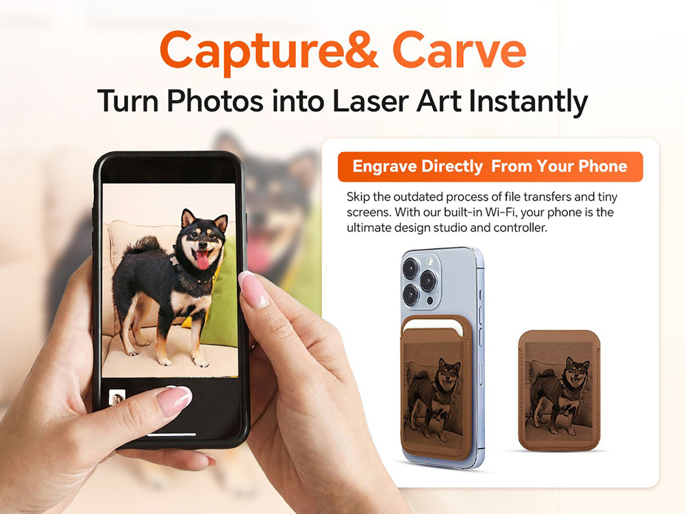 Carverall A1Pro 10W Lasergravierer, 455nm blauer Laser, 12000mm/min Geschwindigkeit, 0,01mm Pr&auml;zision, 100&times;100mm Arbeitsbereich, vollst&auml;ndig geschlossenes Sicherheitsgeh&auml;use der Klasse 1, WLAN- und USB-Anschluss, kompatibel mit LightBurn und CutLabX