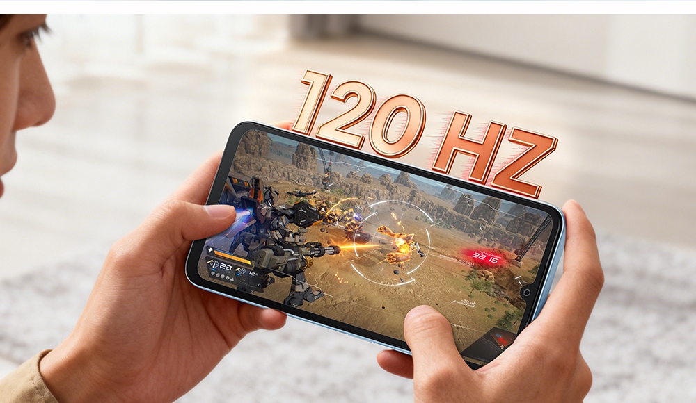 FOSSiBOT S5 okostelefon, Unisoc T615 nyolcmagos processzor, 4 GB RAM + 128 GB ROM, 6000 mAh akkumul&aacute;tor, 6,88