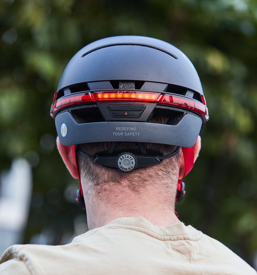 LIVALL BH51M NSO Smart Helmet, JBL Open-Ear Audio, 53 LED Safety Lights, Auto On/Off, 12H Battery Life, FIDLOCK Magnetic Buckle, Remote Control & Anti-loss Alert - Large